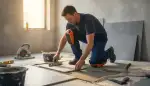 Optimaler Knieschutz für Fliesenleger