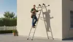 Sicher Arbeiten: Anlegeleiter richtig sichern