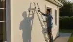 Sicherheit mit Wandabstandshaltern für Leitern