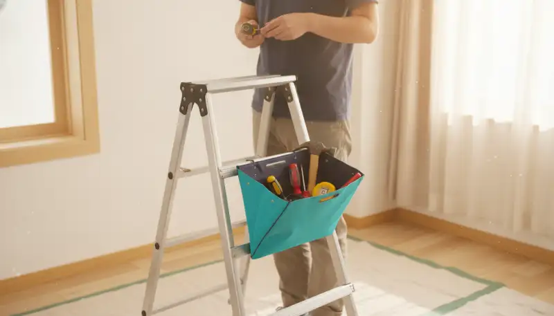 Ordnung hoch oben: Ihre Leiter Werkzeugtasche