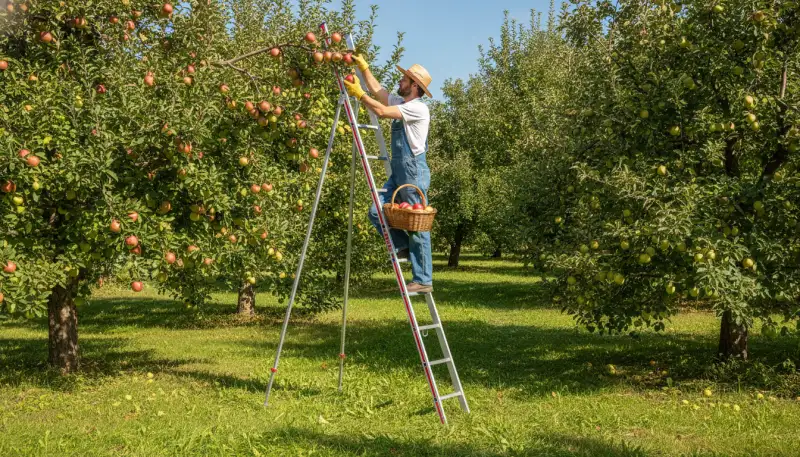 Sicher ernten: Die richtige Obstbaumleiter