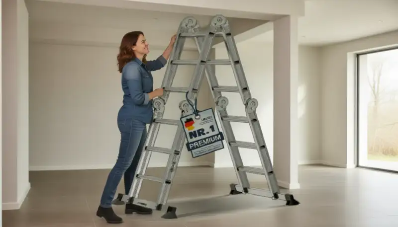 Sicher hoch hinaus: Warum die 4x3 Aluminium Mehrzweckleiter gerade alle begeistert